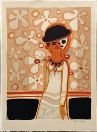 Litografia Menguy - Rêverie