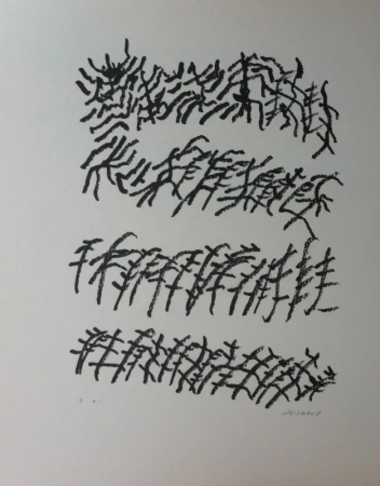 Litografia Michaux - Par la voie des rythmes 156