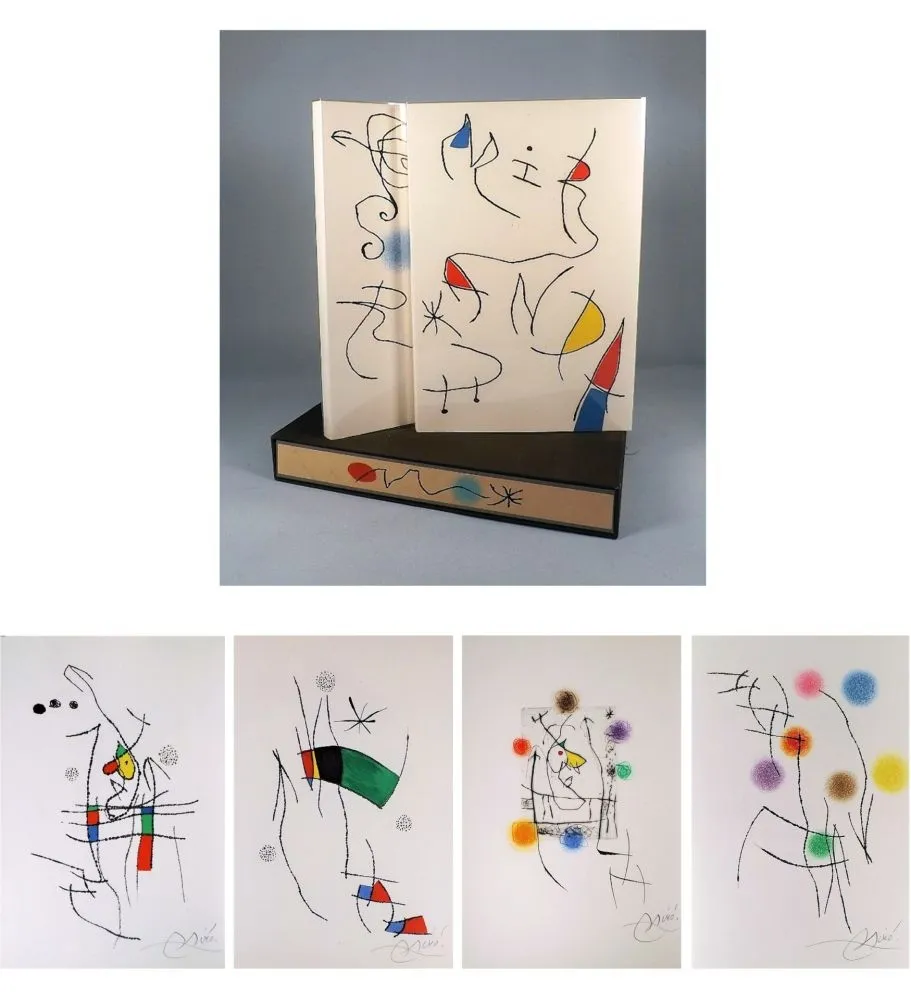 Livro Ilustrado Miró - A. Pieyre de Mandiargues. MIRANDA. LA SPIRALE. Eaux-fortes de Joan Miró (1974)