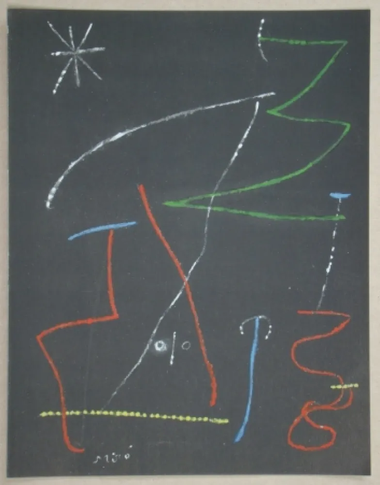 Estêncil Miró - Composition