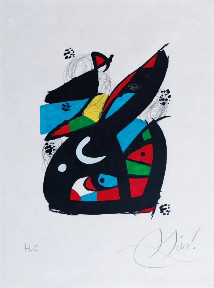 Litografia Miró - La mélodie acide