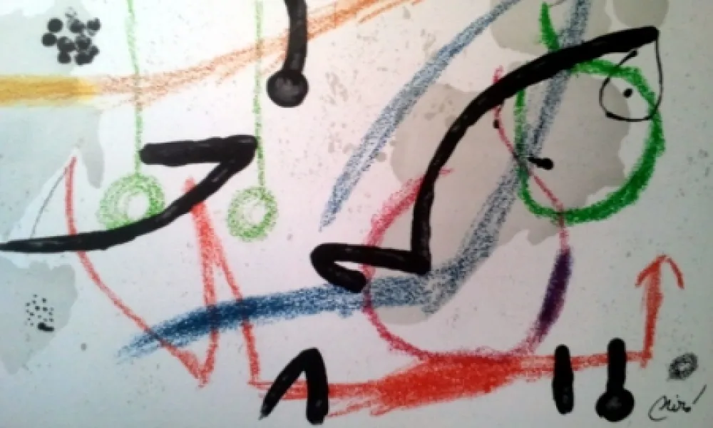 Litografia Miró - MARAVILLAS CON VARIACIONES ACROSTICAS