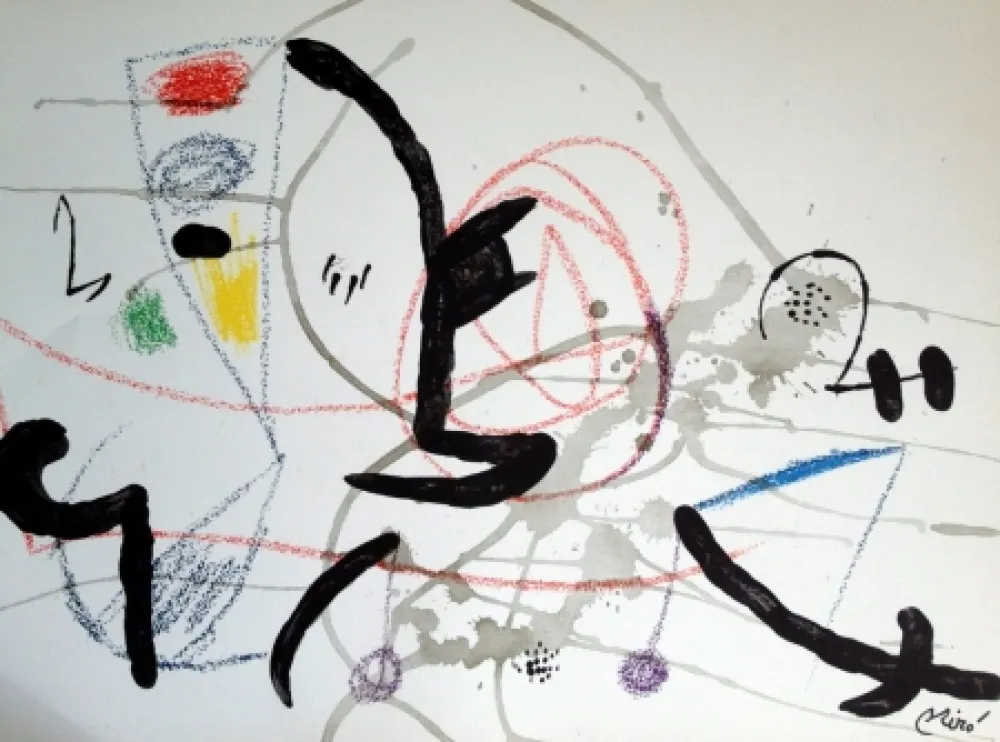 Litografia Miró - MARAVILLAS CON VARIACIONES ACROSTICAS