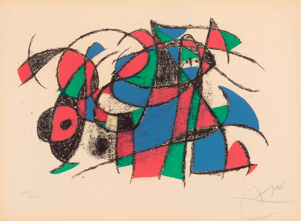 Múltiplo Miró - One plate, from Joan Miró Lithographe II