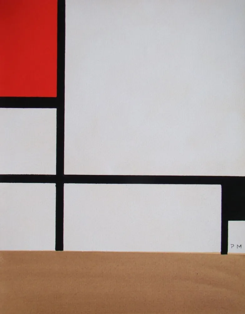 Estêncil Mondrian - Composition