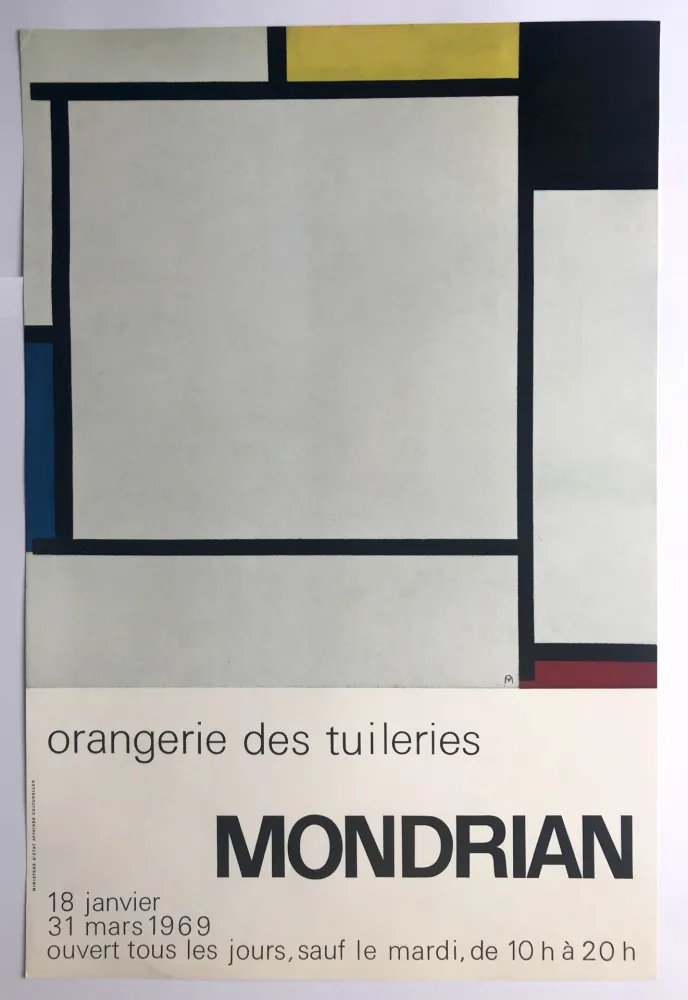 Cartaz Mondrian - Orangerie des Tuileries