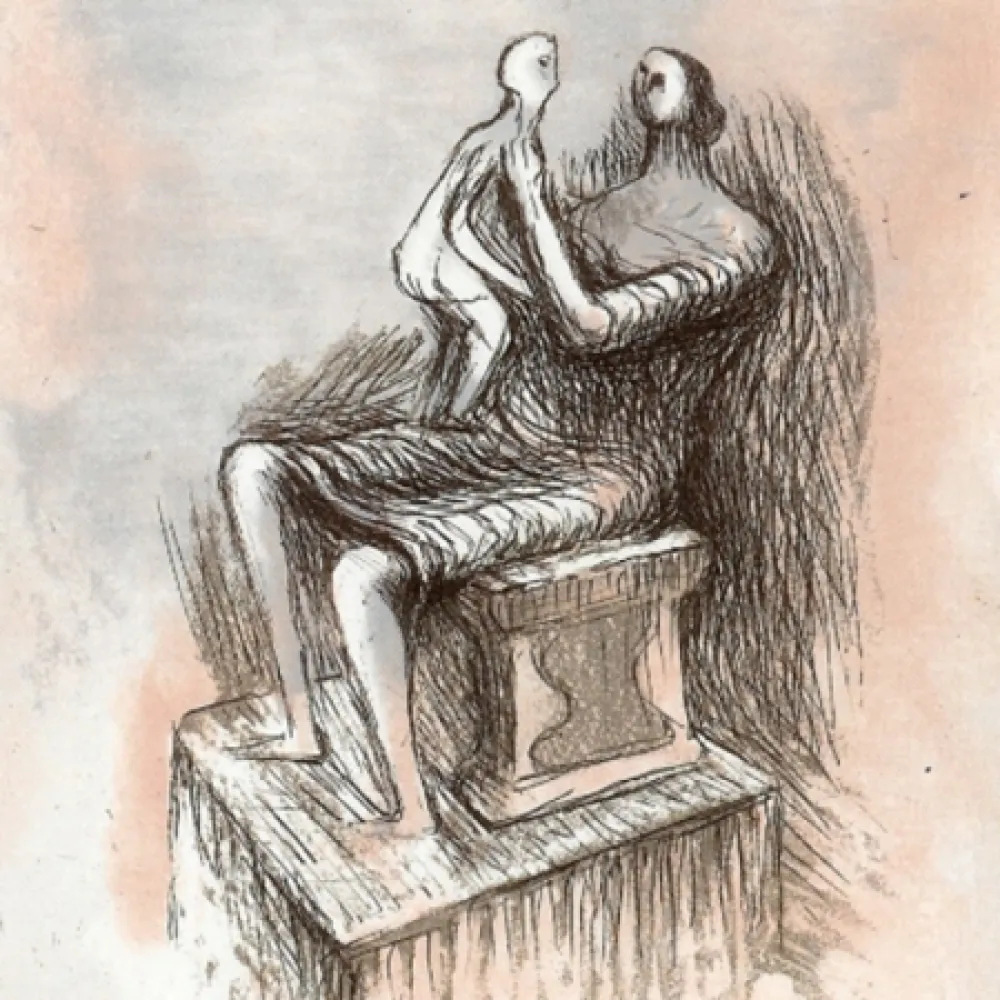 Água-Forte E Água-Tinta Moore - Mothe & Child XX