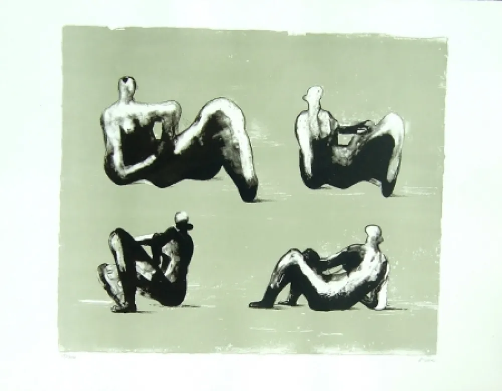 Litografia Moore - Omaggio a Michelangelo