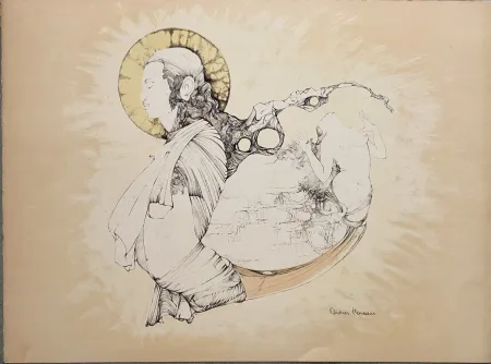 Litografia Moreau - L'Amour