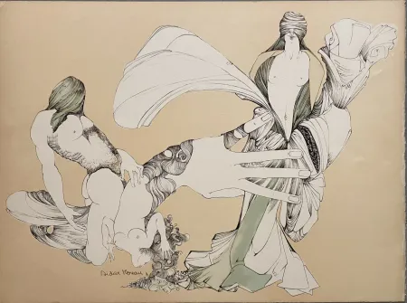 Litografia Moreau - L'Amour