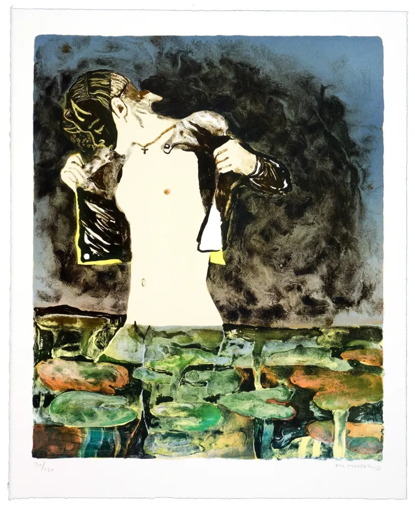 Litografia Mørkeberg - Sans Titre