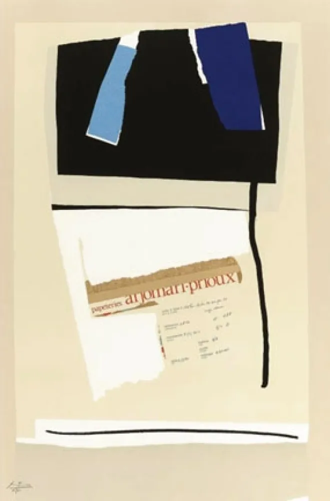 Litografia Motherwell - America la France Variations VI