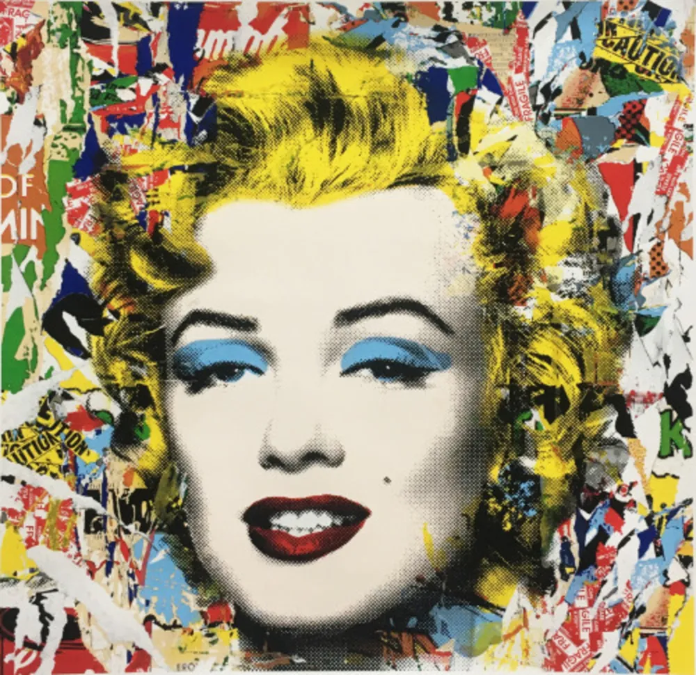 Serigrafia Mr. Brainwash - Collage from Marilyn POPfolio