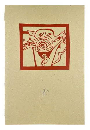 Xilogravura Müller - MASQUE III