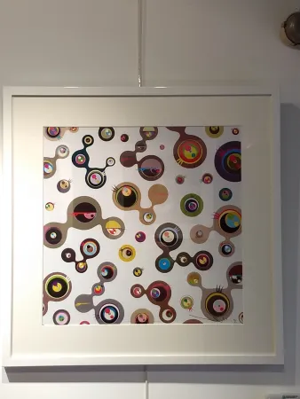 Litografia Murakami - Jellyfish Eyes white