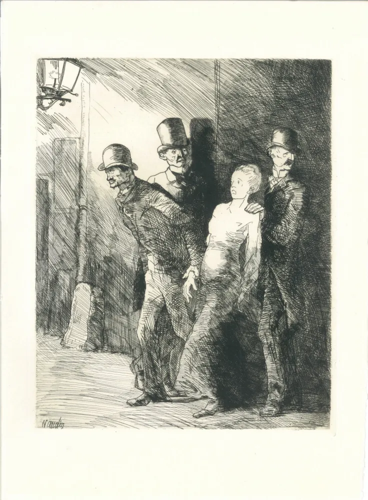 Gravura Naudin - L'arrestation