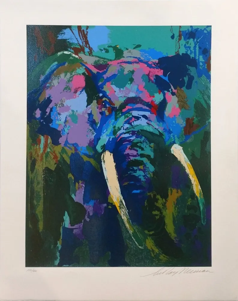 Serigrafia Neiman - PORTRAIT OF AN ELEPHANT