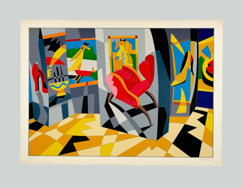 Serigrafia Nespolo - Composizione