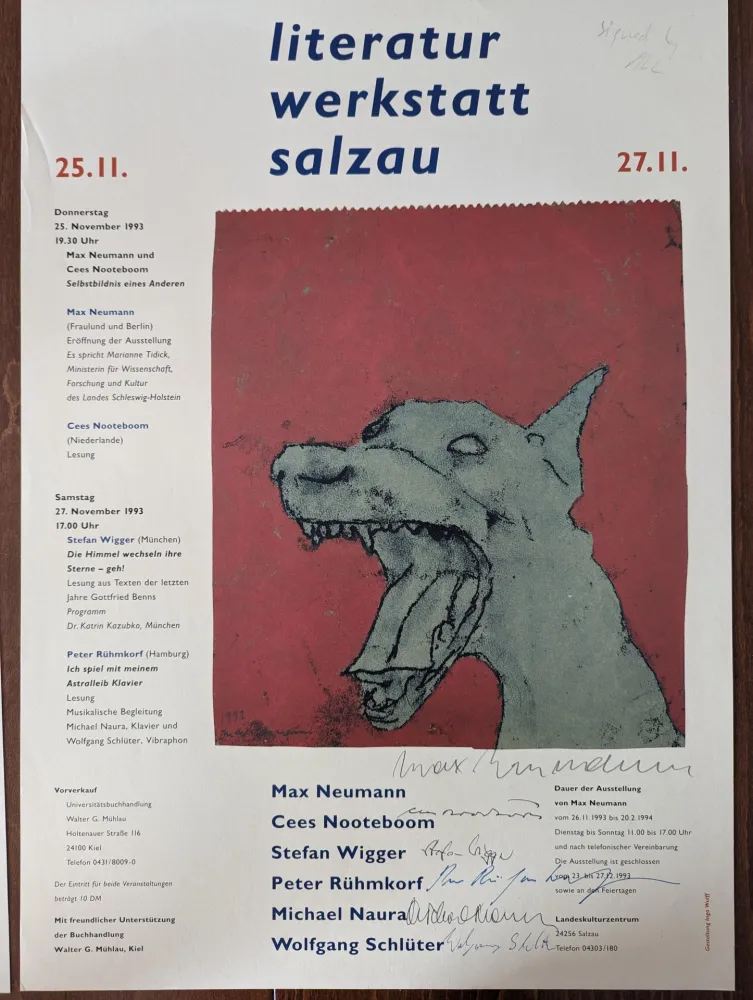 Cartaz Neumann - Literatur Werkstatt Salzau