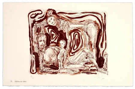 Litografia Nørgaard - D. Adrien en visite