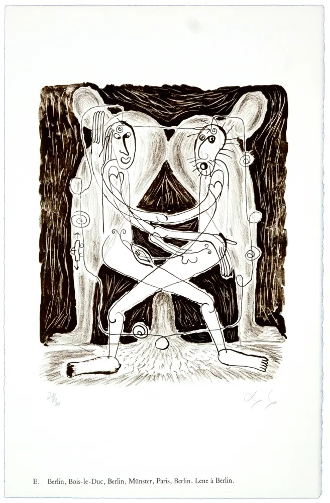 Litografia Nørgaard - E. Berlin, Bois-le-Duc, Münster, Paris, Berlin. Lene à Berlin