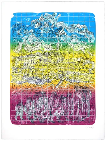 Litografia Nørgaard - Sans espoir nous devenons tous des morts ambulants