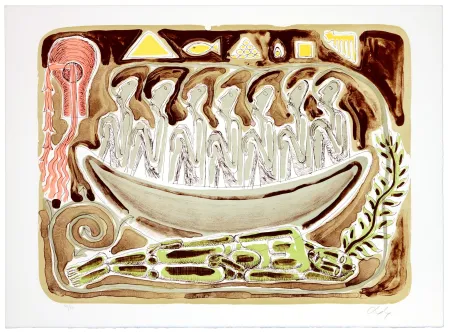 Litografia Nørgaard - Un voyage sans destination