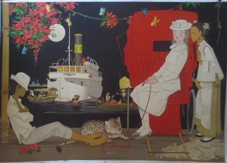 Litografia Noyer - Sur le port