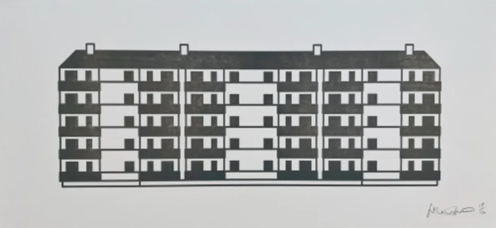 Xilogravura Opie - Apartment 6