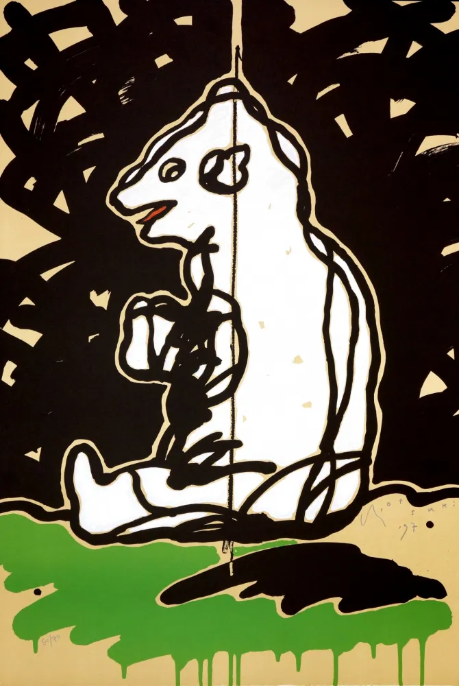 Litografia Otsuki - Ours