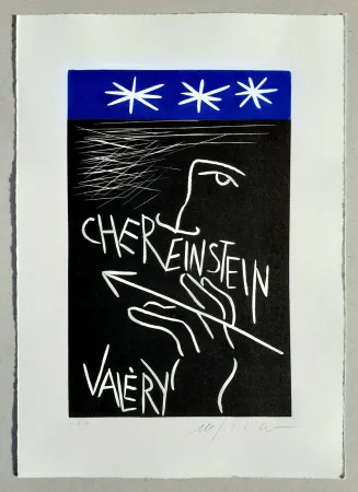 Linogravura Paladino - Cher monsieur Einstein