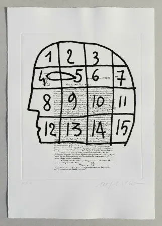 Linogravura Paladino - Cher monsieur Einstein (tav. 3)