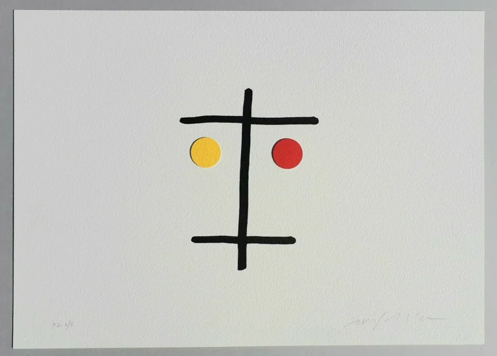 Serigrafia Paladino - I volti