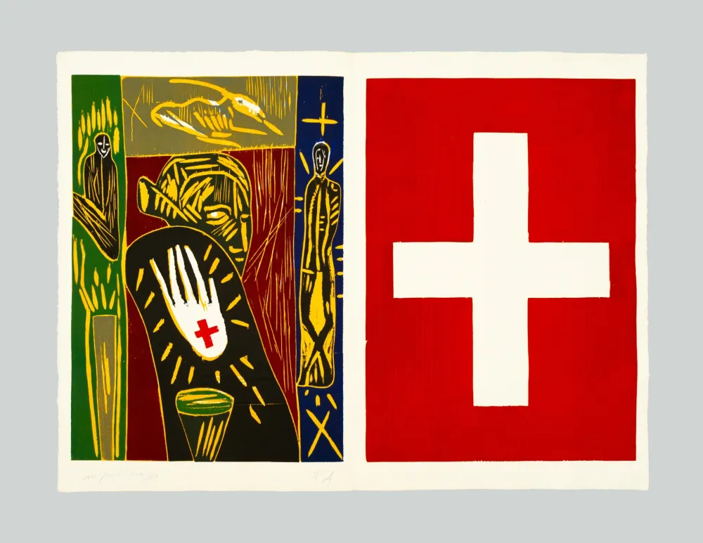 Xilogravura Paladino - Lacrimosa (Oro)