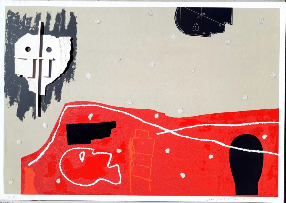 Serigrafia Paladino - Sipario