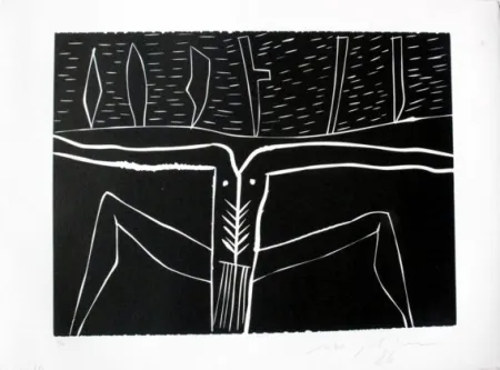 Linogravura Paladino - Terra tonda africana 4