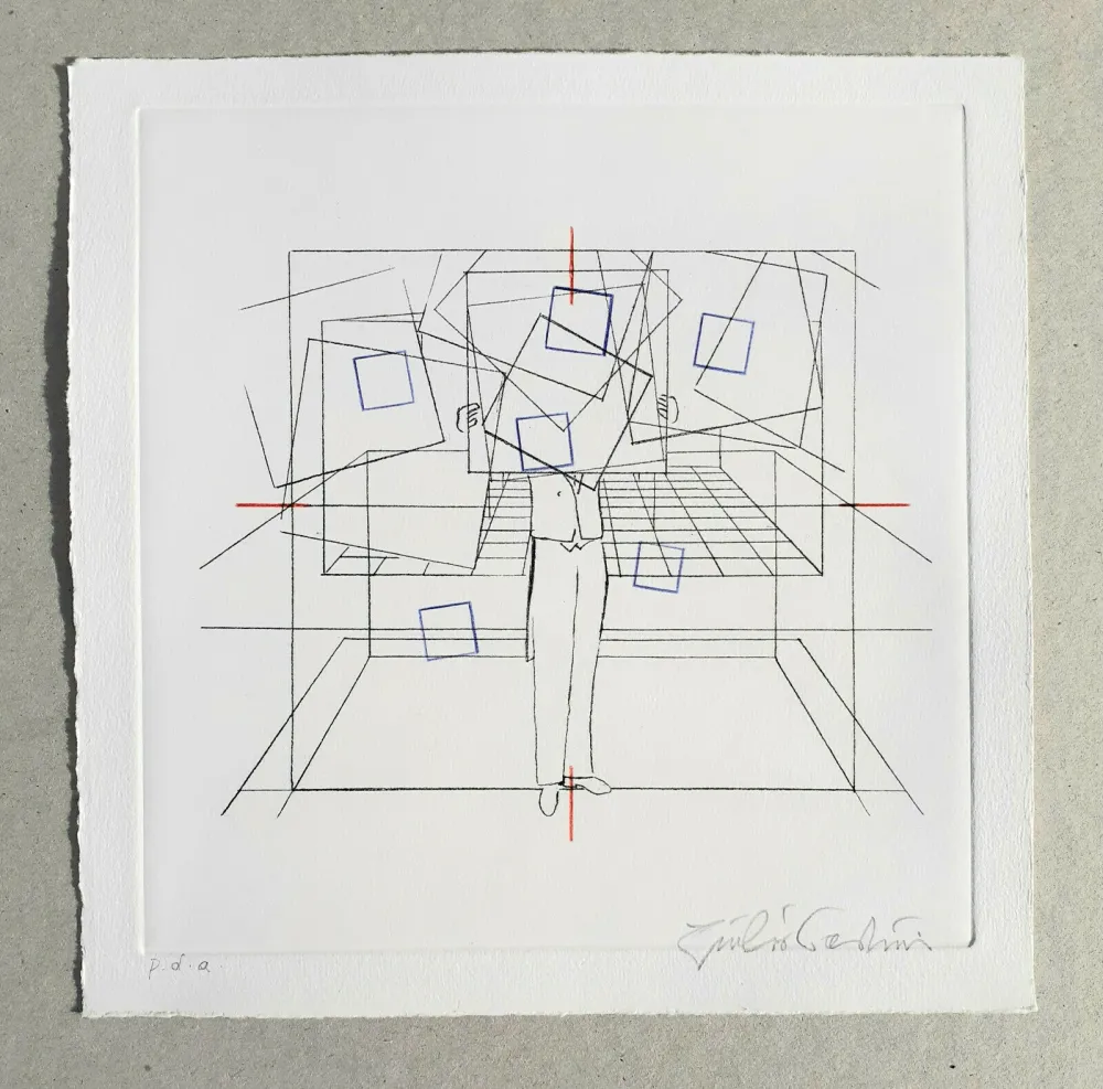 Gravura Paolini - Cinque esercizi di stile (tav. A)