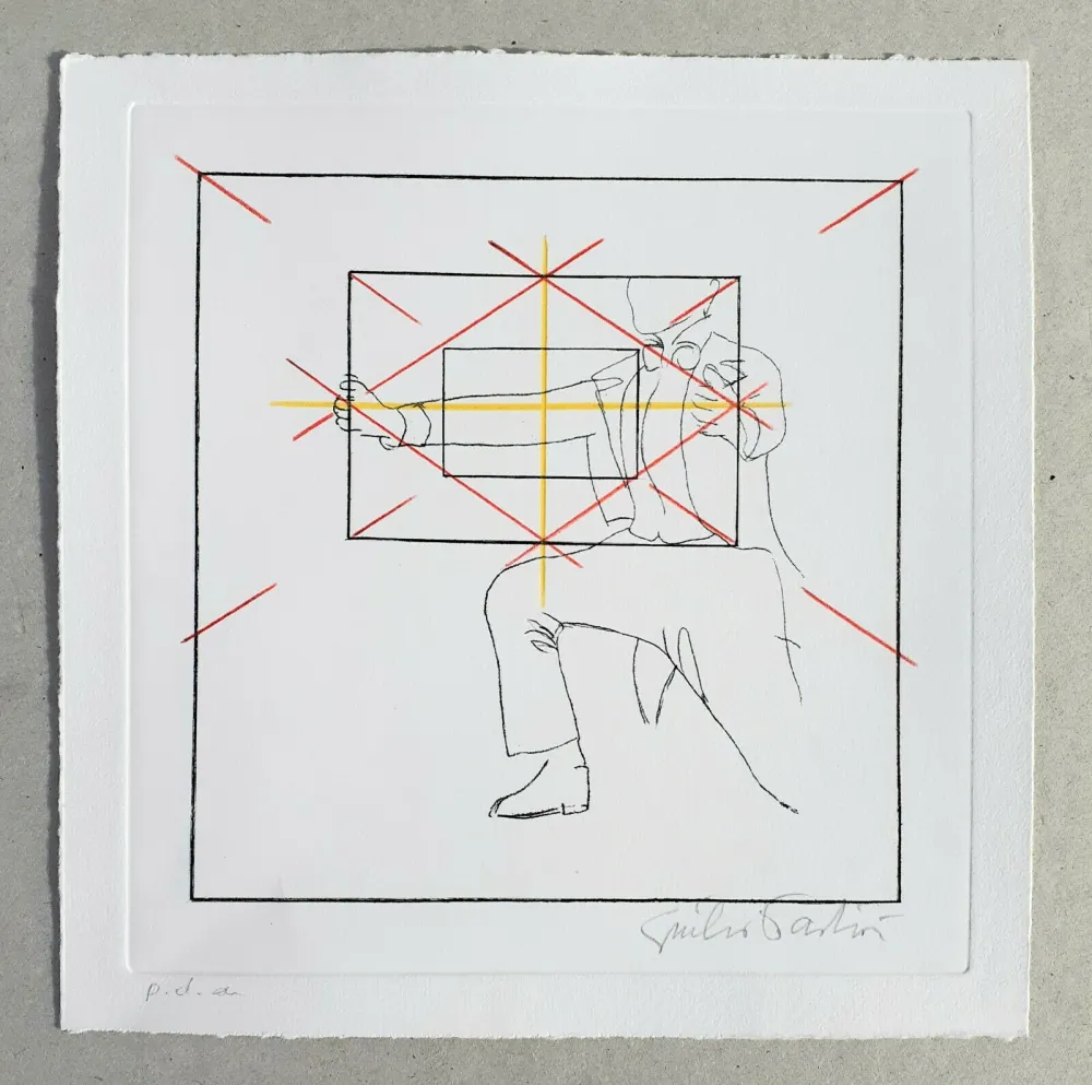 Gravura Paolini - Cinque esercizi di stile (tav. E)