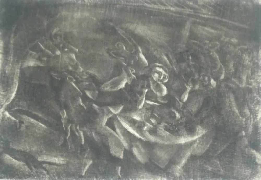 Gravura Pascin - Le festin