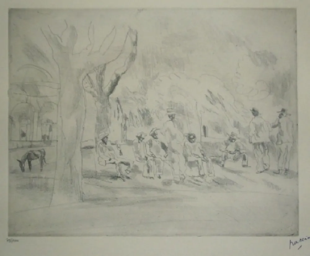 Gravura Pascin - Nègres en Floride