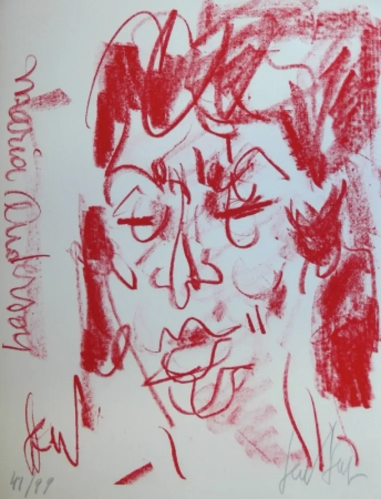 Litografia Paul  - MARIANE ANDERSON - Portrait - Lithographie Originale / Original Lithograph