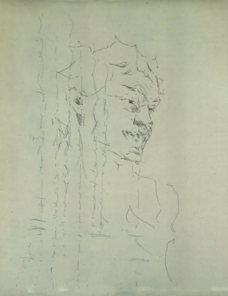 Gravura Paul P - Bust de la Bacant III