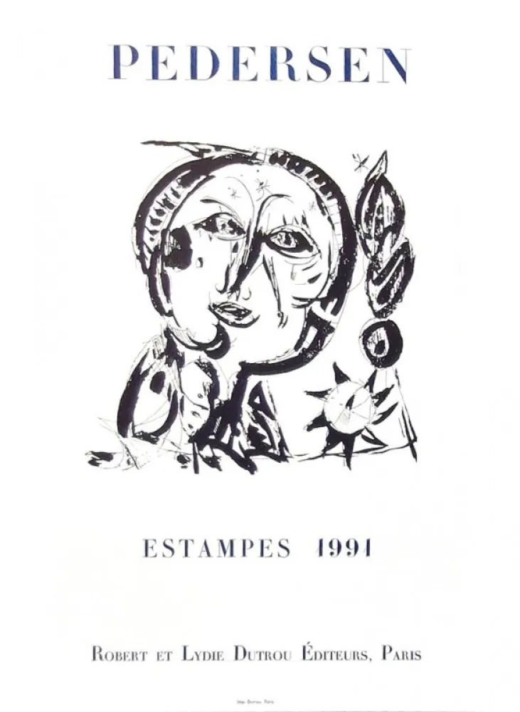 Cartaz Pedersen - Estampes 1991