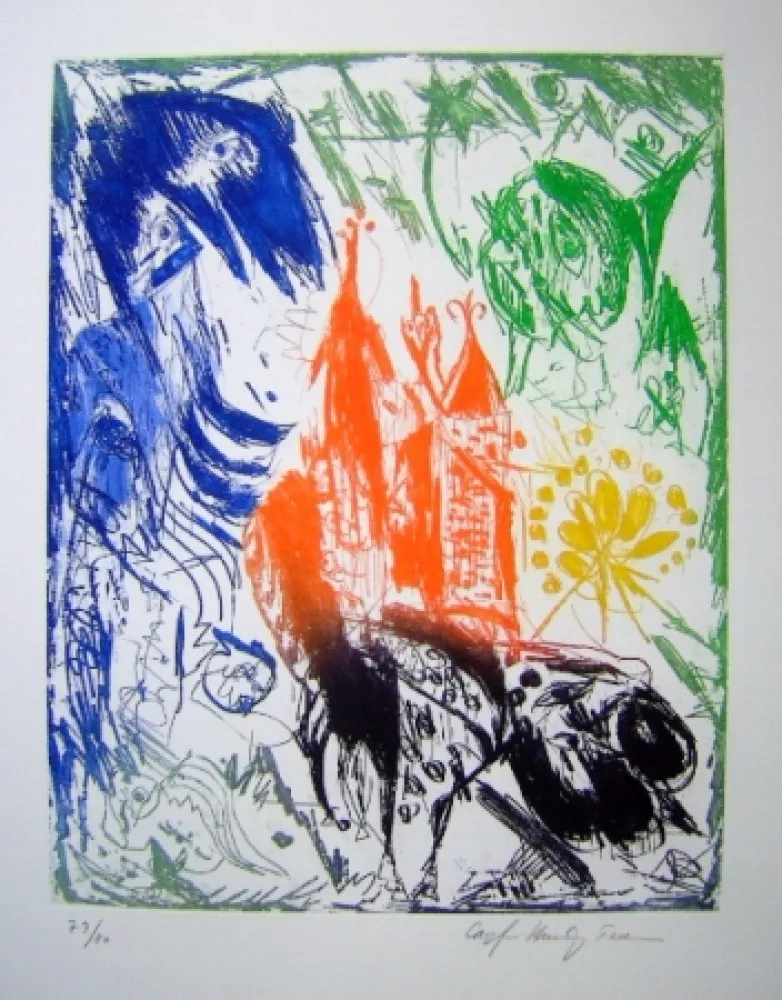 Água-Tinta Pedersen - L'Ile d'elle IV