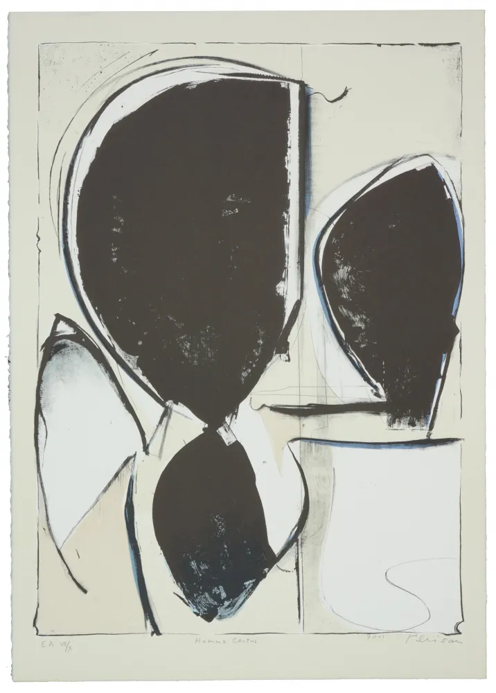 Litografia Péneau - Homme cactus