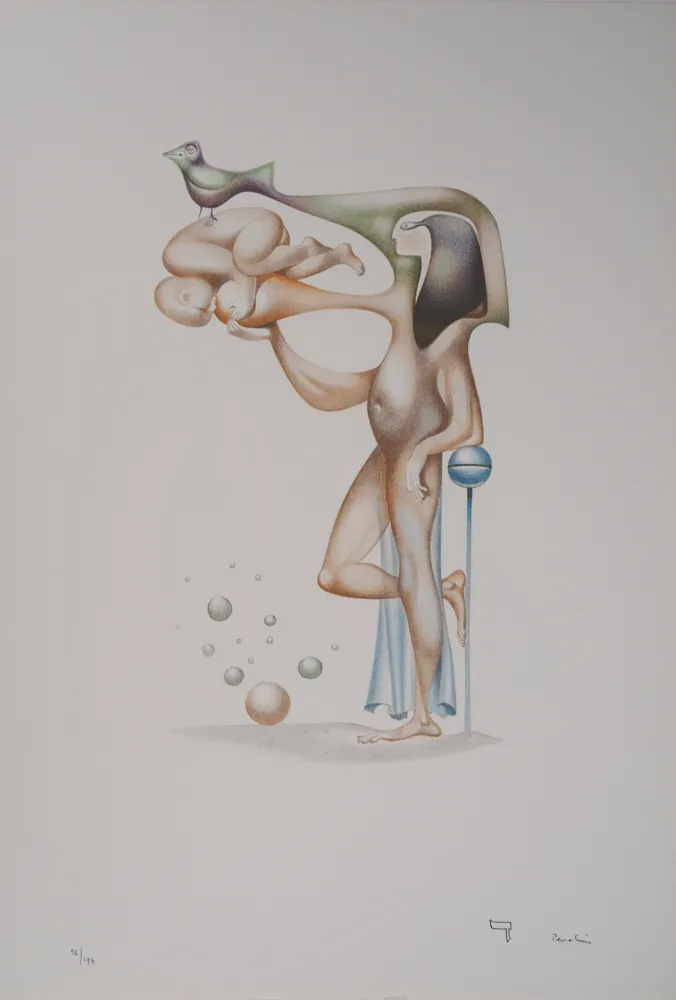 Litografia Pérahim - L'Alphabet Hébreu : Maternité Egyptienne