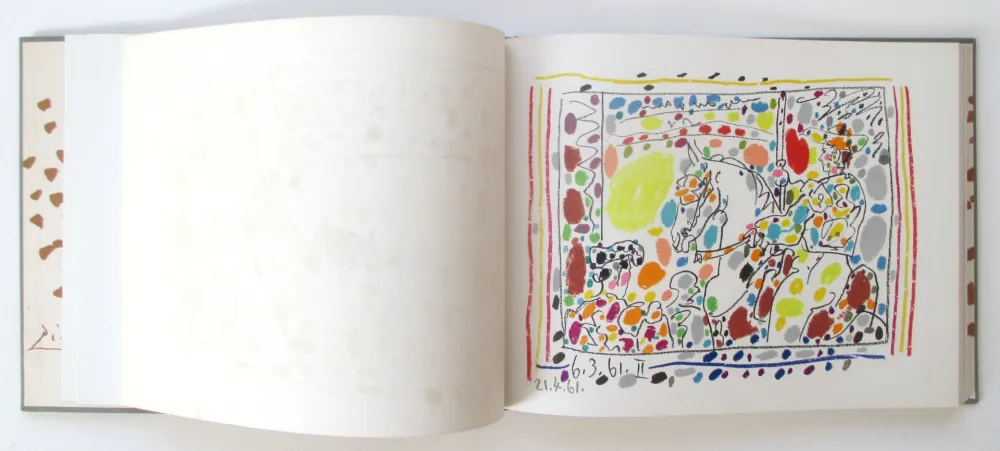 Litografia Picasso - A Los Toros with 4 original lithographs