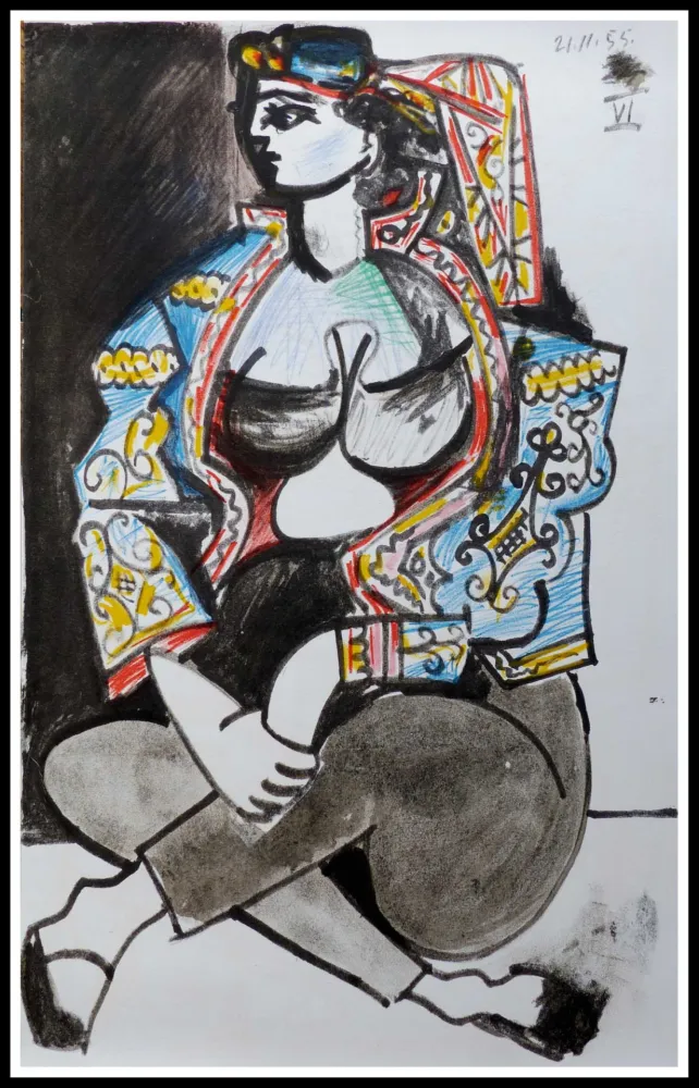 Litografia Picasso (After) - CAHIER DE LA CALIFORNIE IX