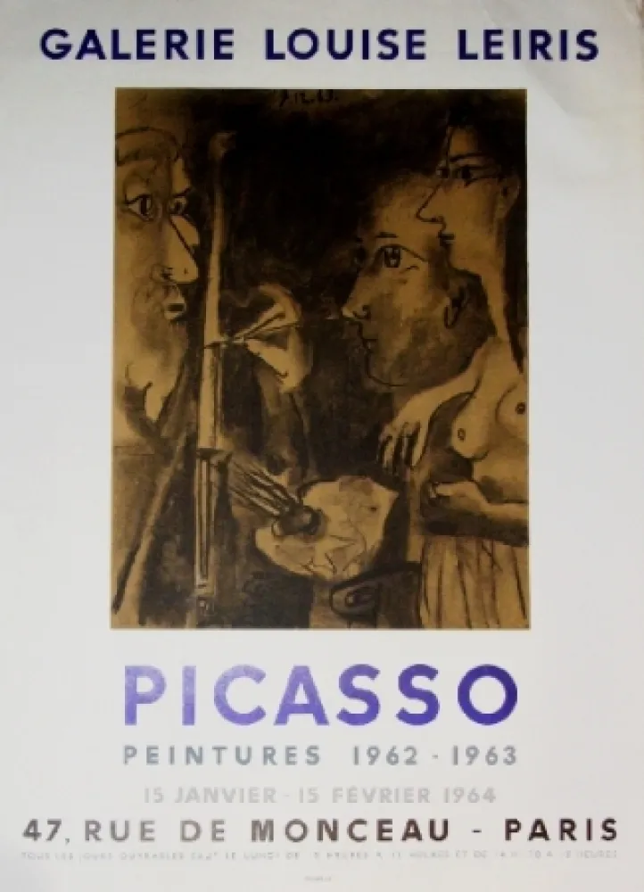 Cartaz Picasso - Exposition Louise Leiris