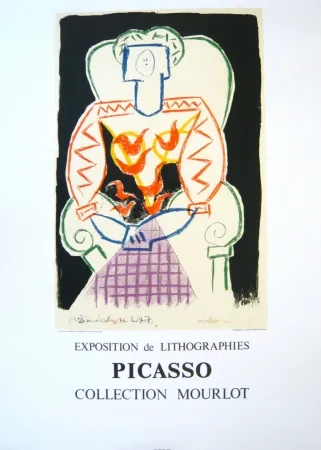 Cartaz Picasso - Exposition Picasso Mourlot 1